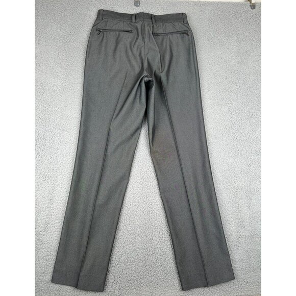 Versace Pants Women 29x32 Gray Black Flat Front Dress Slacks Work Casual - Picture 13 of 16